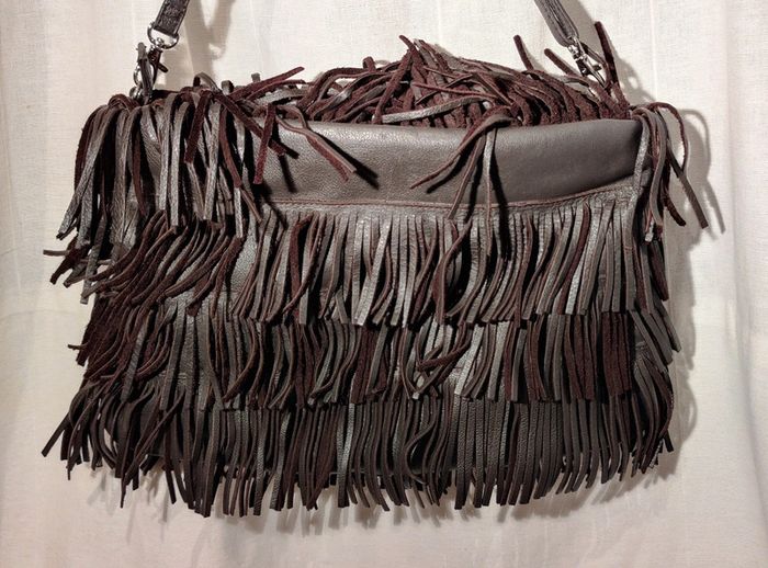 Sac Zara frange marron foncé - photo numéro 7