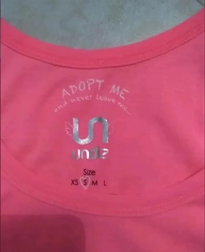 Débardeur rose UNDIZ - Taille S - "Adopt Me" - photo numéro 3