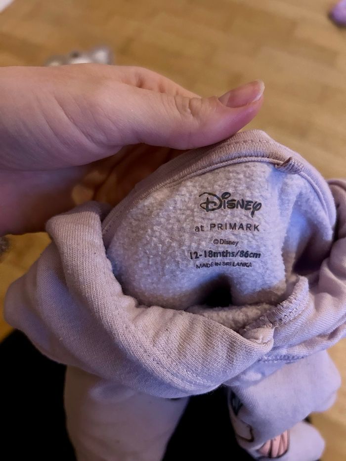 🦄 sweat à capuche licorne disney primark 12/18 mois 💜 - photo numéro 3