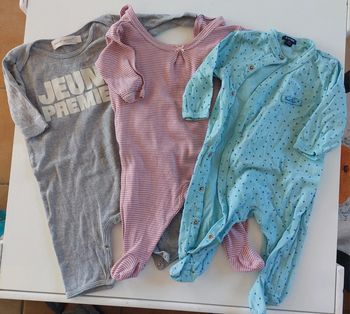 Lot pyjamas mi saison 1-3 mois