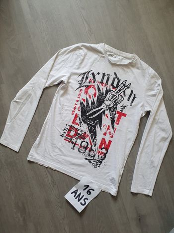 Maillot t-shirt 16ans garçon