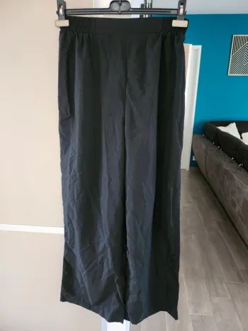 Pantalon jambes larges baggy fluide noir taille 38 Shien excellent état