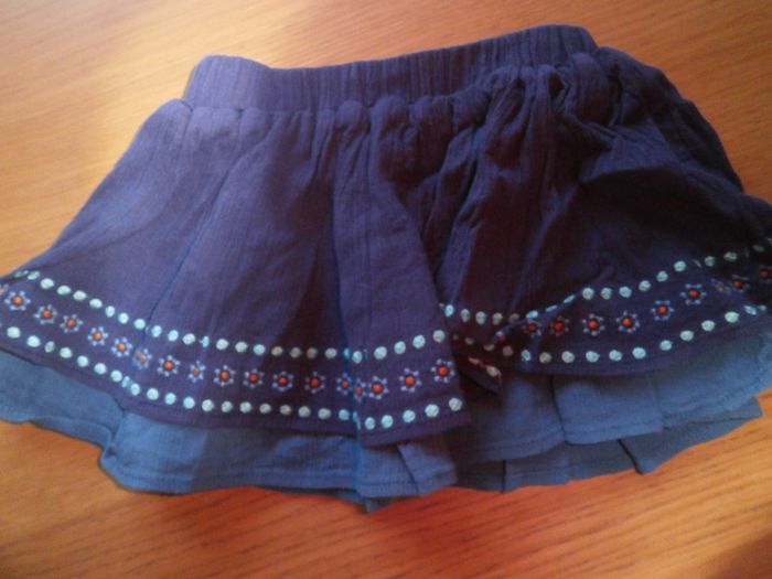 Jupe Vertbaudet bleue bohème filles taille grand - photo numéro 4