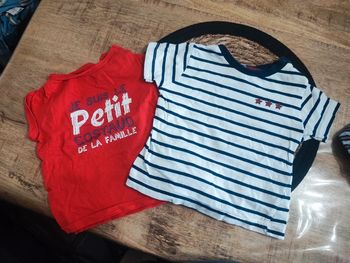Lot tee shirt 12 mois