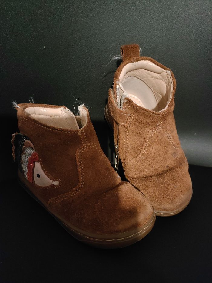 Bottine marron " shoo pom"  taille 22 - photo numéro 3