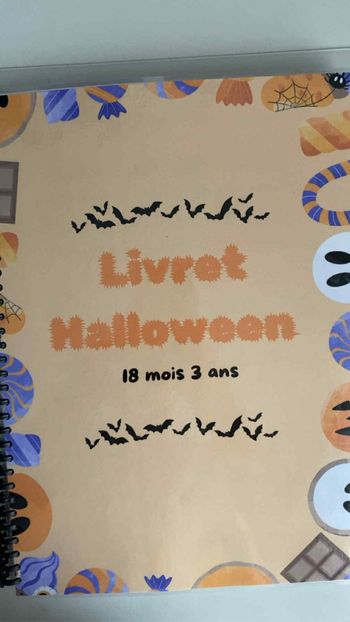 Livret activité enfant 18 mois 3 ans Halloween