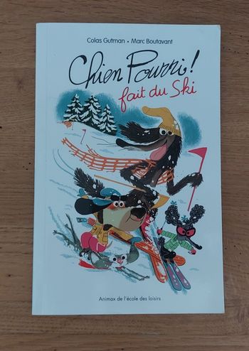 Chien Pourri fait du ski - Animaux de l'école des loisirs 