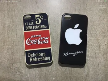 Lot 2 coaues coca cola et steve jobs