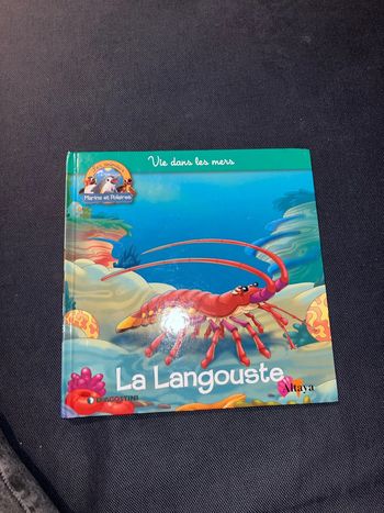 Livre pour enfants altaya les animaux marins et polaires la langouste