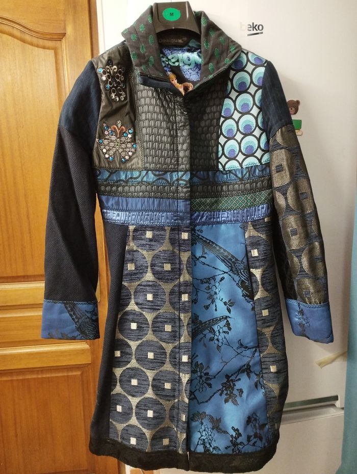 Manteau Desigual tons bleus
