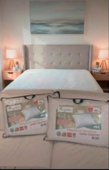 Art & Déco Paris - Lot de 2 Oreillers Mémoire de Forme - 50x70 - Neuf