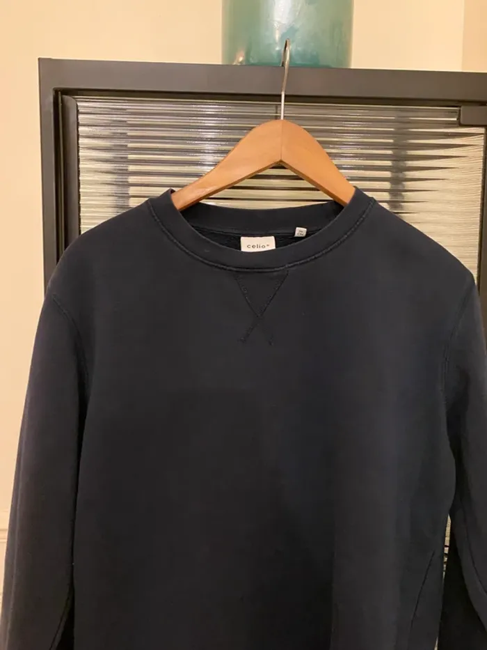 Sweat bleu marine Celio taille S - photo numéro 2