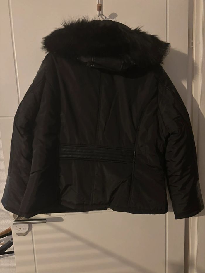 Doudoune noire bi-matière - taille 50 - photo numéro 2