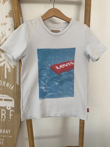 Tee shirt manches courtes Levi's blanc 8 ans