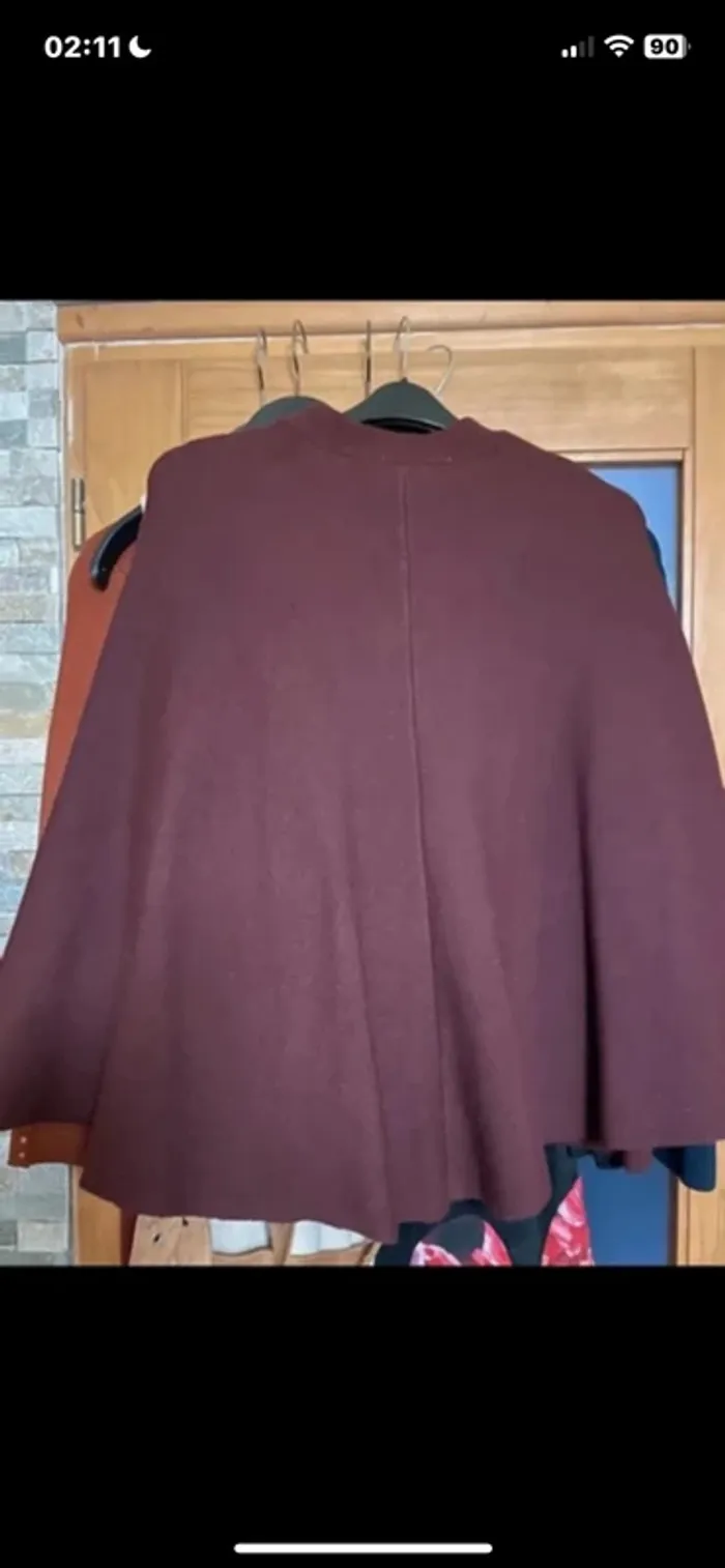 Manteau cape Zara taille L Collection Zara 2025. - photo numéro 7