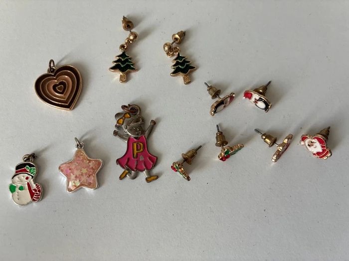 Noël - Pendentifs et boucles d’oreilles pour enfants