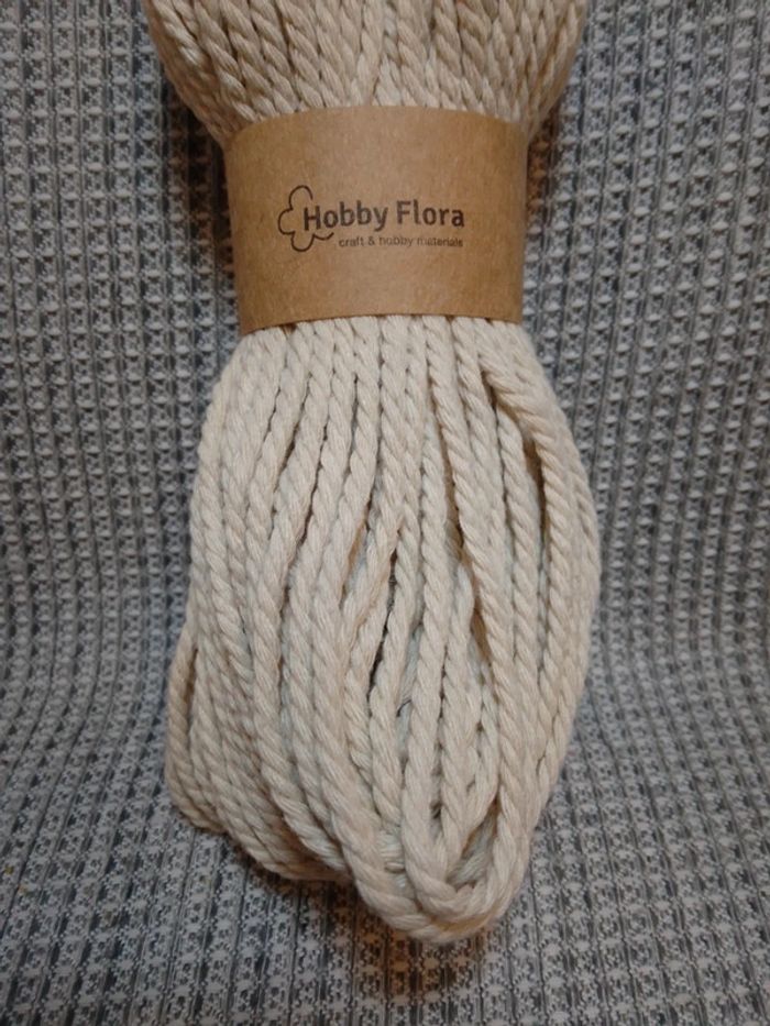 Corde de macramé coton - Hobby Flora - photo numéro 3