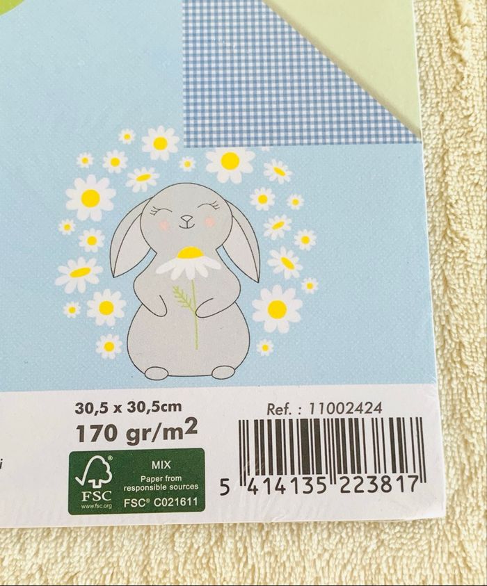 Bloc de 6 feuilles Artemio thème Pâques recto verso - photo numéro 4