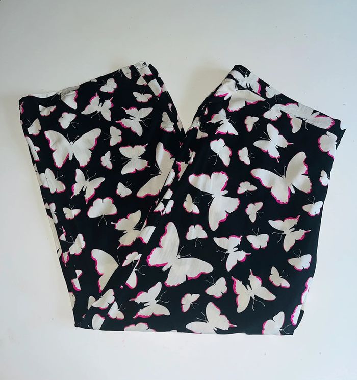 Pantalon fluide papillons - Taille 48