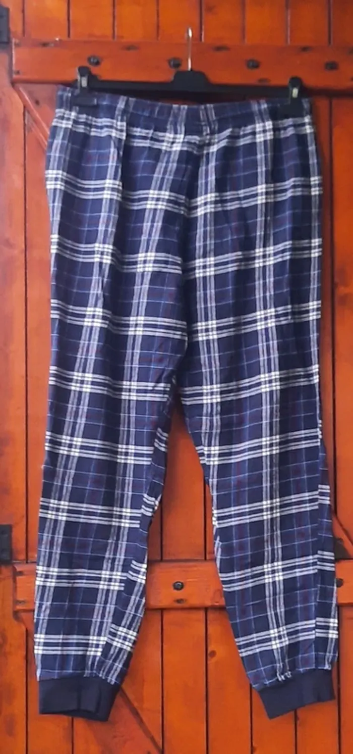 Bas de pyjama à carreau, femme, Livergy, XL/42 - photo numéro 3