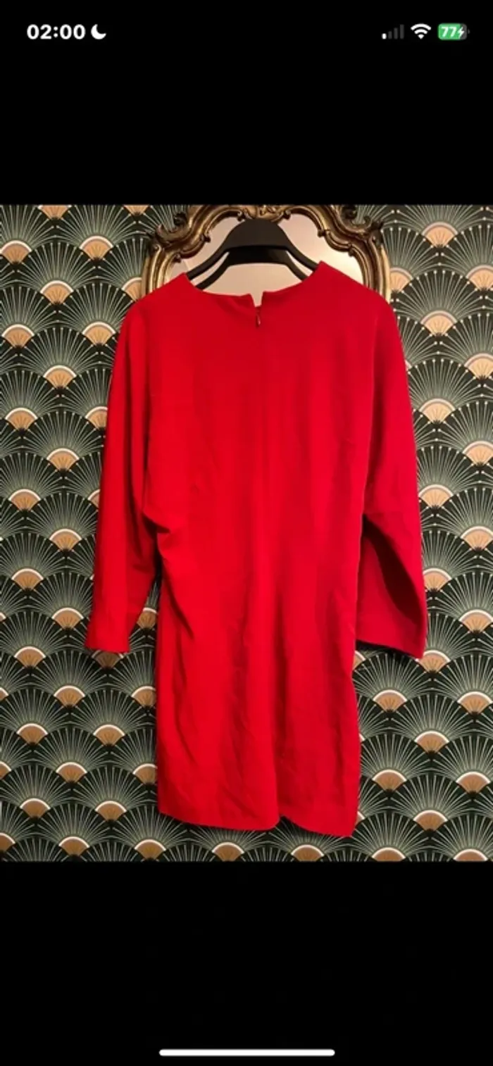 Robe rouge droite Zara taille 40 neuve - photo numéro 4