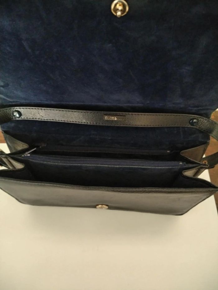 Pochette sac à main berma paris cuir peau de serpent - photo numéro 4