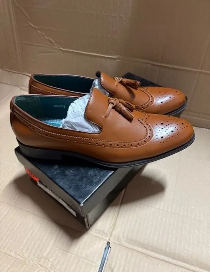 elong chaussure mocassin homme marron taille 43 - photo numéro 3
