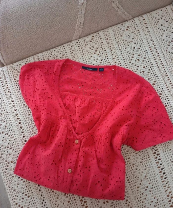 Blouse ajouré Kiabi