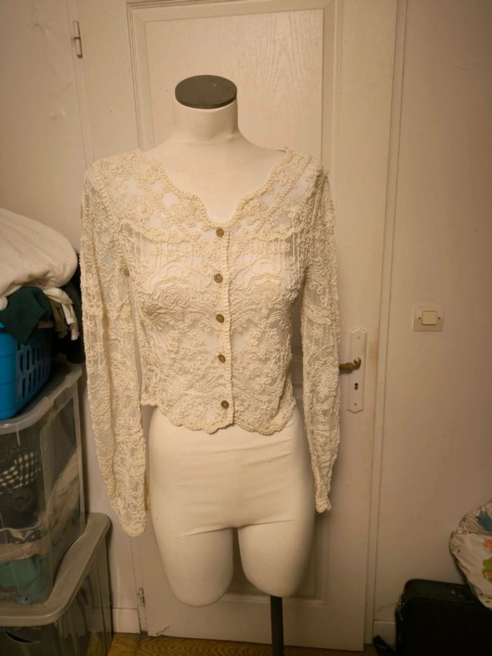 Gilet dentelle marque exquiss taille 36