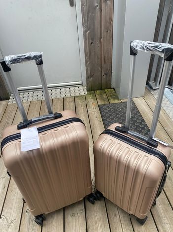 Vend la valise moyenne et la petite dore toute neuve dans carton
