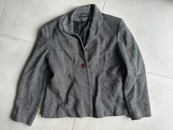 Veste grise tailleur blazer kareal
