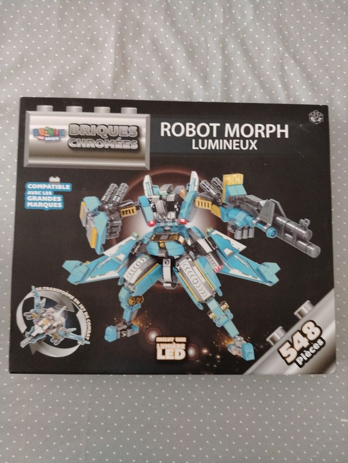 Jeu de briques robot morph lumineux