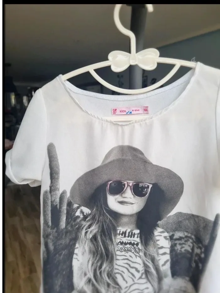 T shirt sans manches fille 6 ans by gemo - photo numéro 3