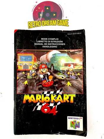 Notice Mario kart 64 Seulement la notice