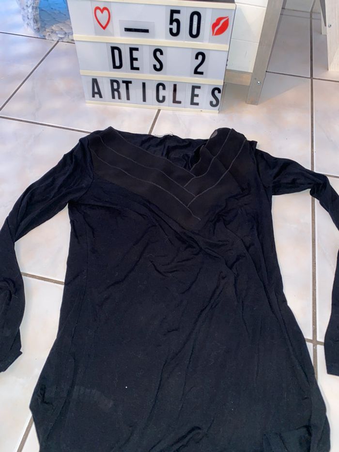 T-shirt manches longues Intimissimi noir taille S