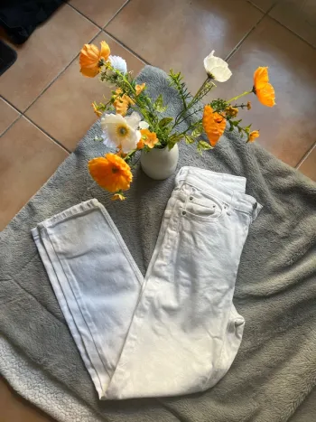 Pantalon droit blanc - taille 36 (petit)