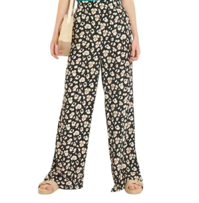 🩷 Pantalon fluide motif léopard taille L 40 Kiabi #emyfleury_40femme - photo numéro 3