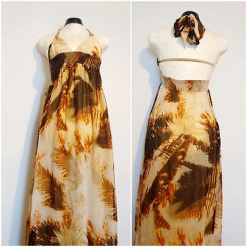 Robe longue imprimé 36 type Desigual