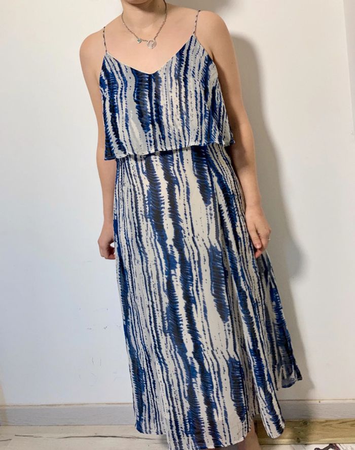 Robe longue bleue taille 36