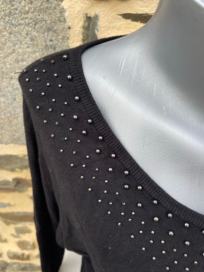 Pull col V en maille - Cache Cache - photo numéro 5