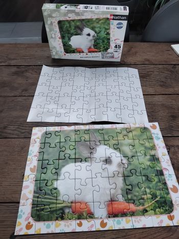 Puzzle lapin 45 pièces