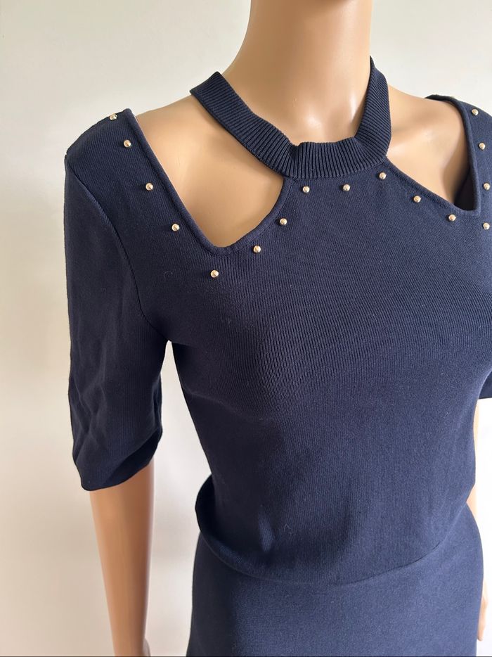 Robe pull bleue marine neuve Morgan taille M (valeur 70€) - photo numéro 4