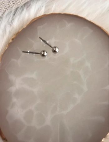 Boucles d’oreilles argentées