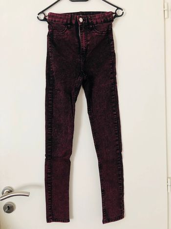 Jean skinny bordeaux