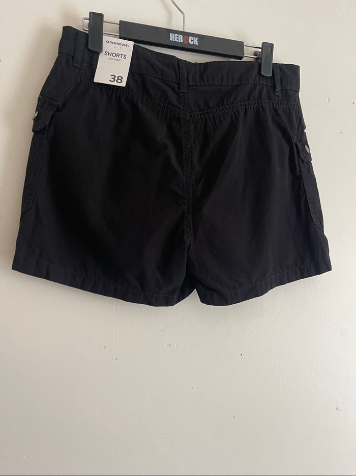 Short cargo noir Clockhouse c&a - photo numéro 3