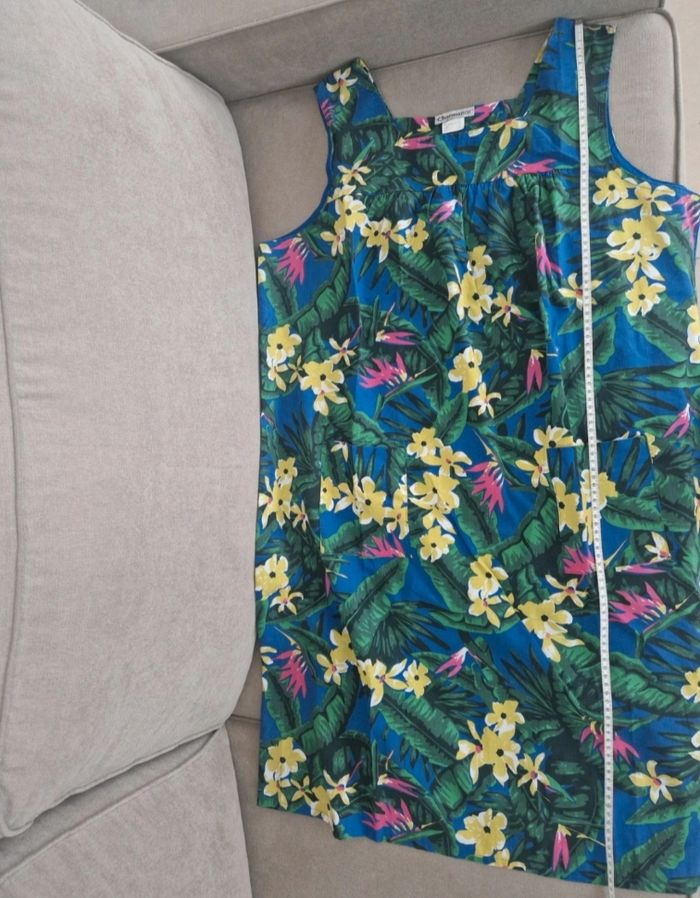 Robe bleue à motif fleurie Charmance - photo numéro 10