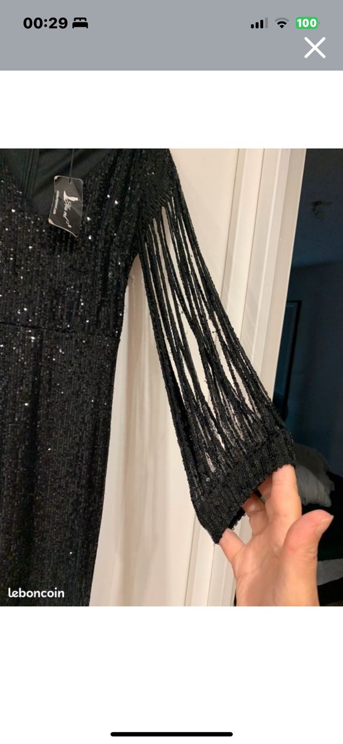 Robe pailletée noir - photo numéro 3