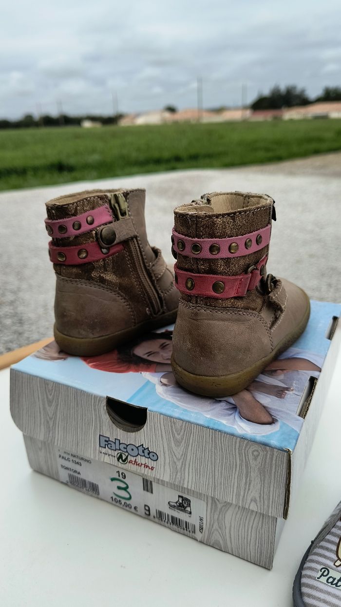 Bottines de marche pour premiers pas, taille  19 - photo numéro 2