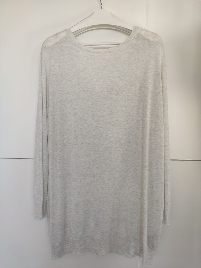 Zara sweat pull long gris neuf L