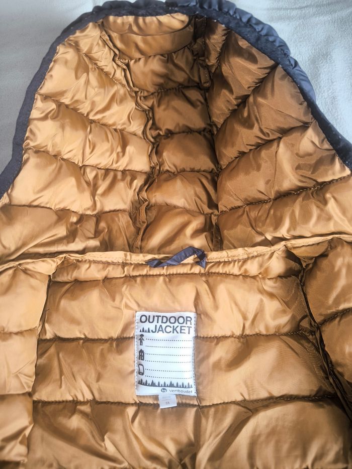 Blouson bleu à capuche Vertbaudet - garçon - photo numéro 2